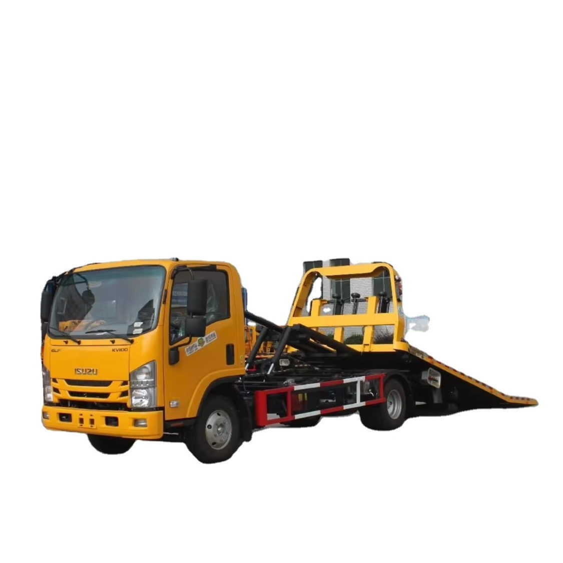 ISUZU 4*2 road removal wrecker new high quality flat-bed tow truck with the capacity of 3ton wrecker Rescue recovery Platform