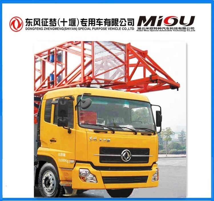 Dongfeng bridge inspection truck and operated vehicle