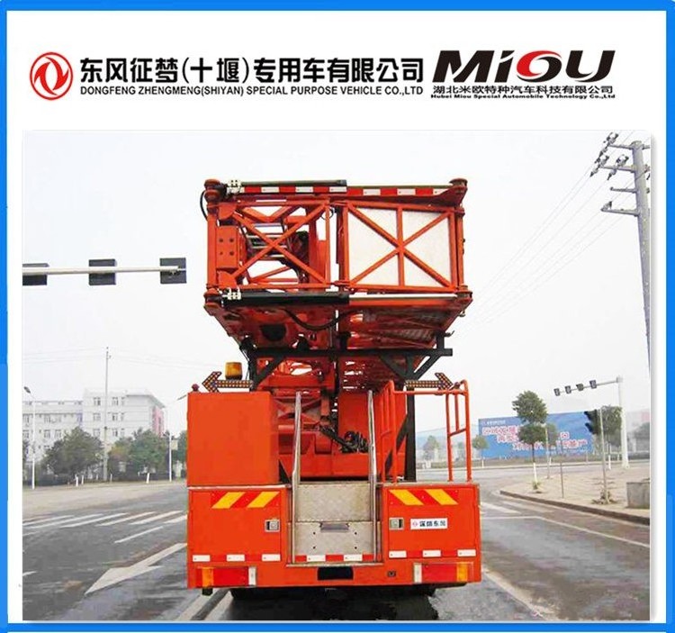 Dongfeng bridge inspection truck and operated vehicle