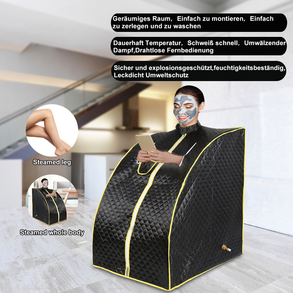 MIQMI Slimming Heating Sauna For Weight Loss Detox Sweat Sauna Case With Arms Out Sauna-box Steam Rooms 1 Person Use