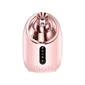 Portable Ozone Face Steamer Spa Skin Moisturizer Nano Ionic Facial Steamer For Salon Home Use Hot & Cold Spray