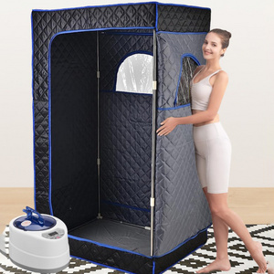 1000W Folding Heating Sauna Tent For Body Slimming Detox Sweat Sauna-box 2.6L Wet Steam Sauna Rooms 1 or 2 Person Use