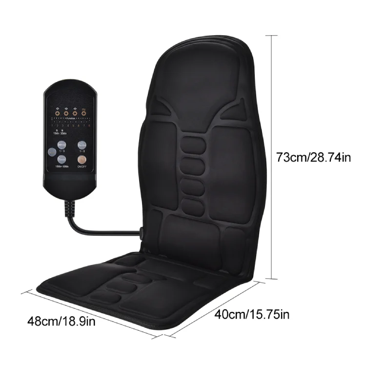 Electric Heated 5D Vibrating Massager Chair Cushion Full Body Massager Home Office Use Body Relaxing Car Massage Seat