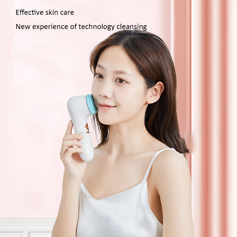 Face Cleansing Brush Electric Facial Cleanser 5W Spin Clean With Various Brush Head Face Brush