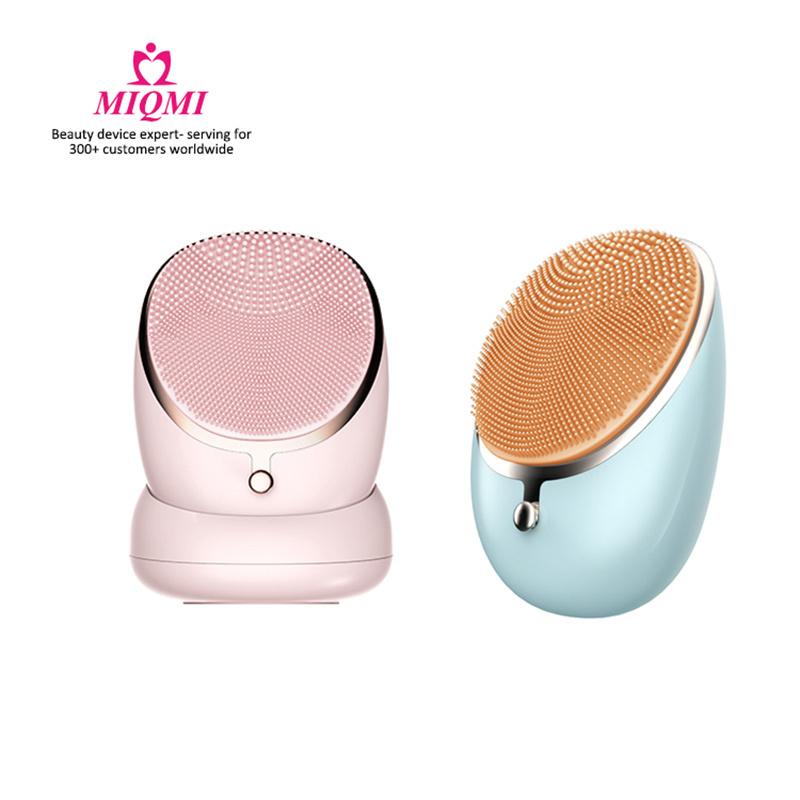 Facebrush heated silicone sonic face wash cepillo brosse de nettoyante nettoyage pour le visage escova facial cleansing brush