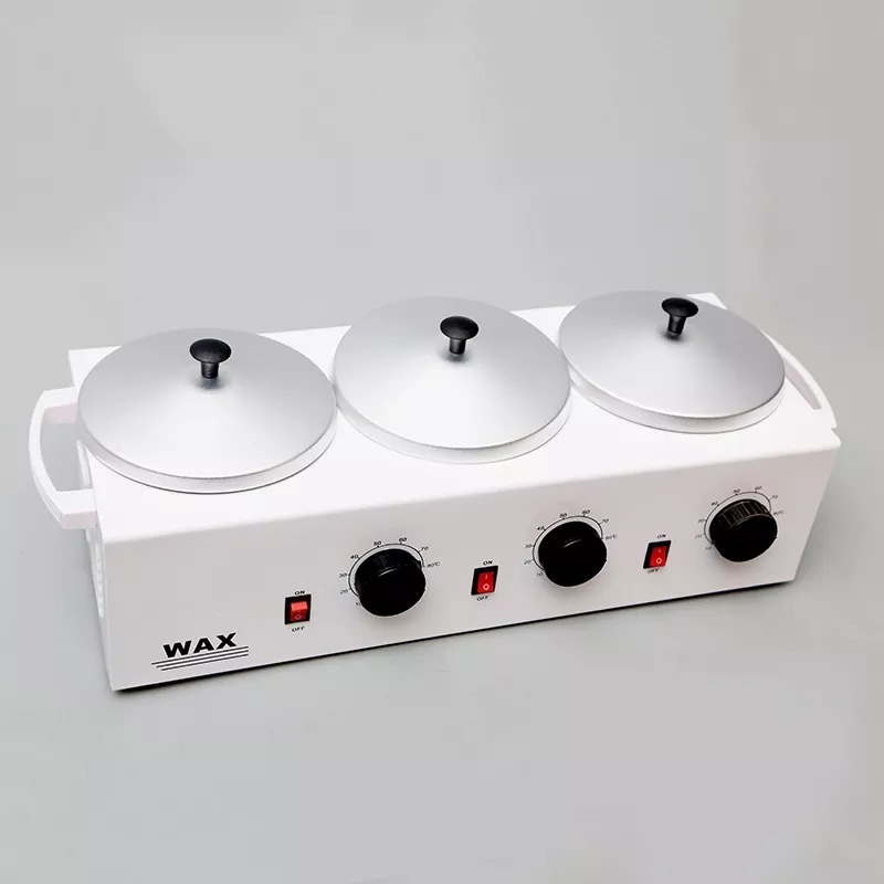 New 3 Pot Electric Depilatory 1500cc Wax Heater Waxing Machine Best Paraffin Heater Melt Wax Warmer