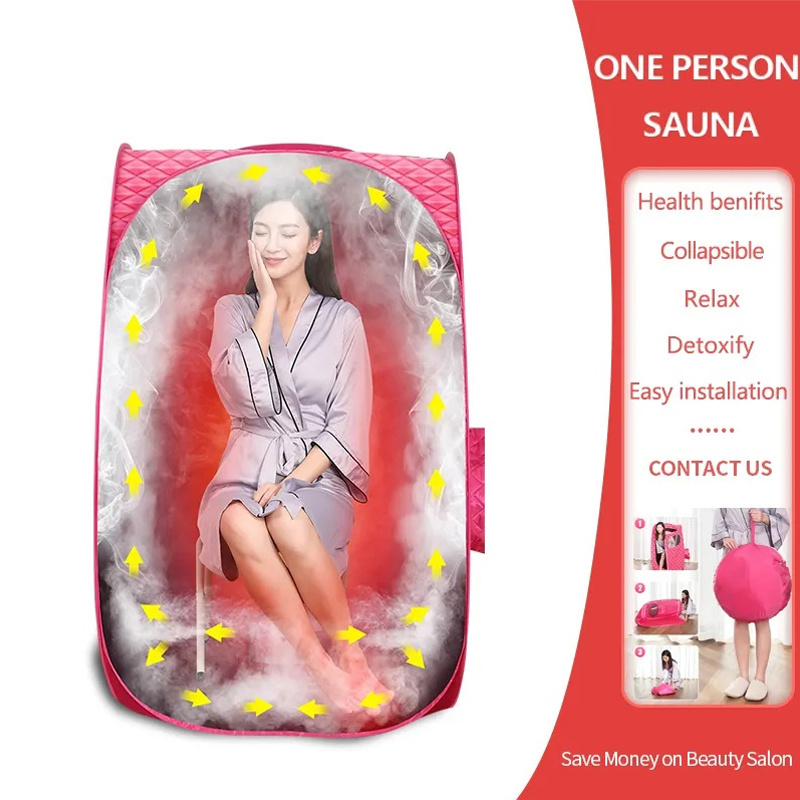 Slimming Heating Sauna For 1 Or 2 Person Use Detox Sweat Sauna Box Suppliers With Arms Out Sauna-Box Tent Wet Steam Rooms