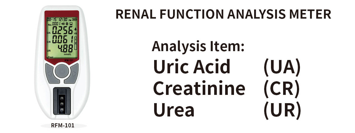 SZMIQU 3 in 1 CREATININE URIC ACID UREA Multifunctional Renal function analyzer with 25 pieces test strips