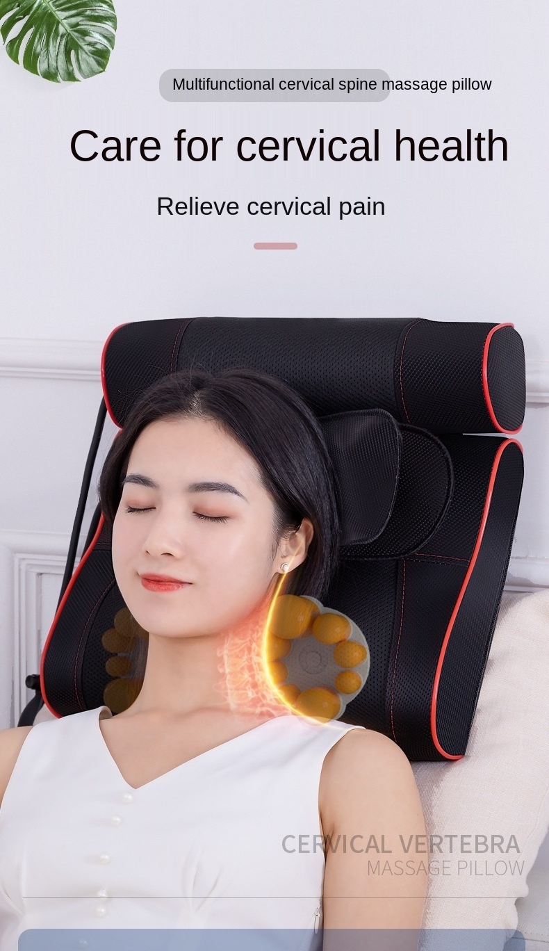 Double airbag cervical spine massage pillow neck waist shoulder full body multifunctional household massager