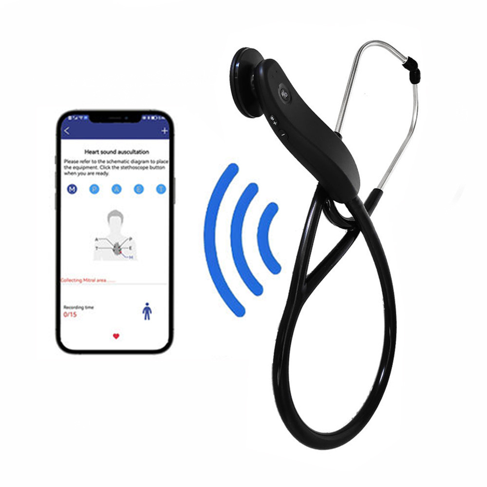 Wireless connected phone Medical digital stethoscope high quality Sphygmomanometer Electronic stethoscope