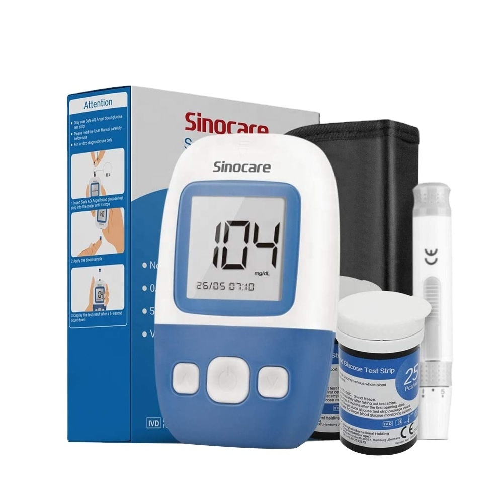 Sinocare Blood Glucose Test Strips Glucometros Glucometer Blood Sugar Monitor Digital Glucose Meter