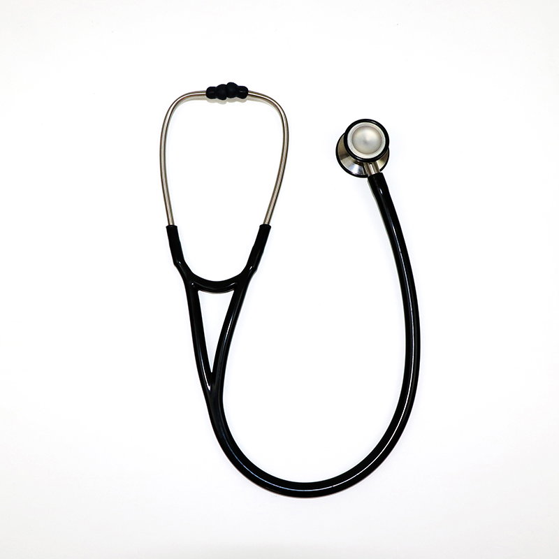 SZMIQU All Black Adult Stainless Steel Dual Stethoscope OEM custom made cardiology stethoscope