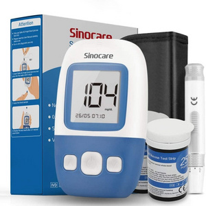 Sinocare Blood Glucose Test Strips Glucometros Glucometer Blood Sugar Monitor Digital Glucose Meter