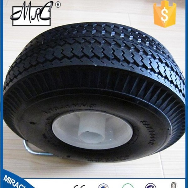 High Grade Small Rubber Wheel Caster Wheelbarrow Wheel 4.10 / 3.50-4