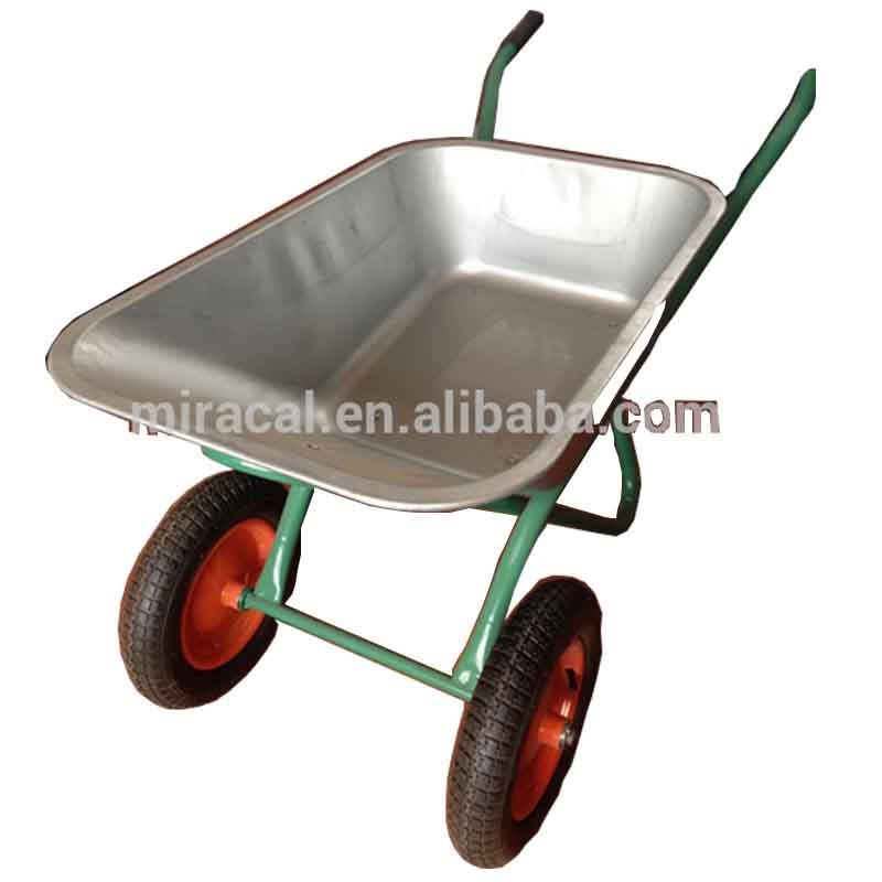 WB6430 Good Price High Quality Twin / Two Wheel Wheelbarrow For Sale