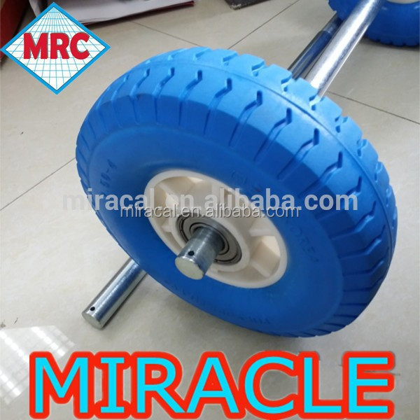 250-4 Pu wheel/rubber foam filled tyres for wheel barrow