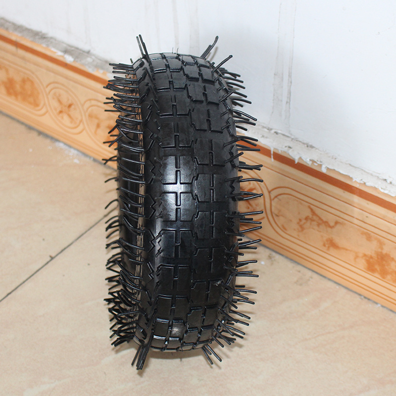 3.50-4 10 inch diameter wheelbarrow solid rubber tires