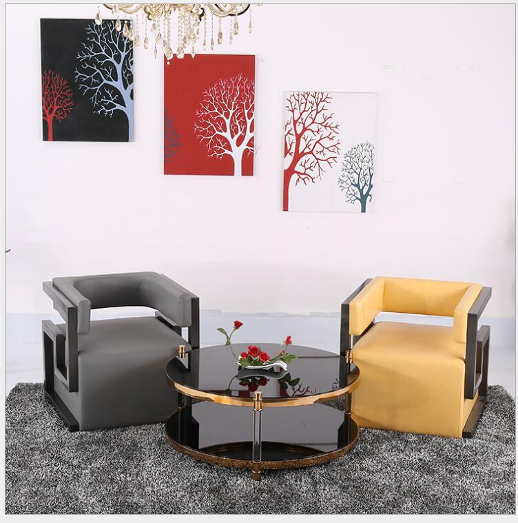 Luxury Living Room Gold Stainless Steel Accent Chair Faux Fur Upholster Lounge Chair For Hotel Home