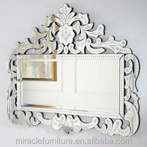 Factory Price Venetian Glass Wall Mirror Accent Decor Mirror For Home Hotel Furniture