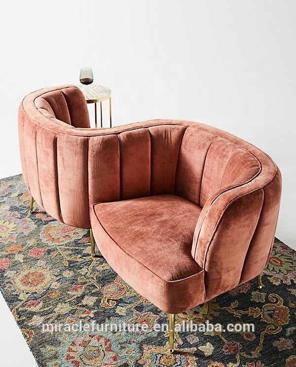 Tete-A-Tete S shape Velvet Sofa