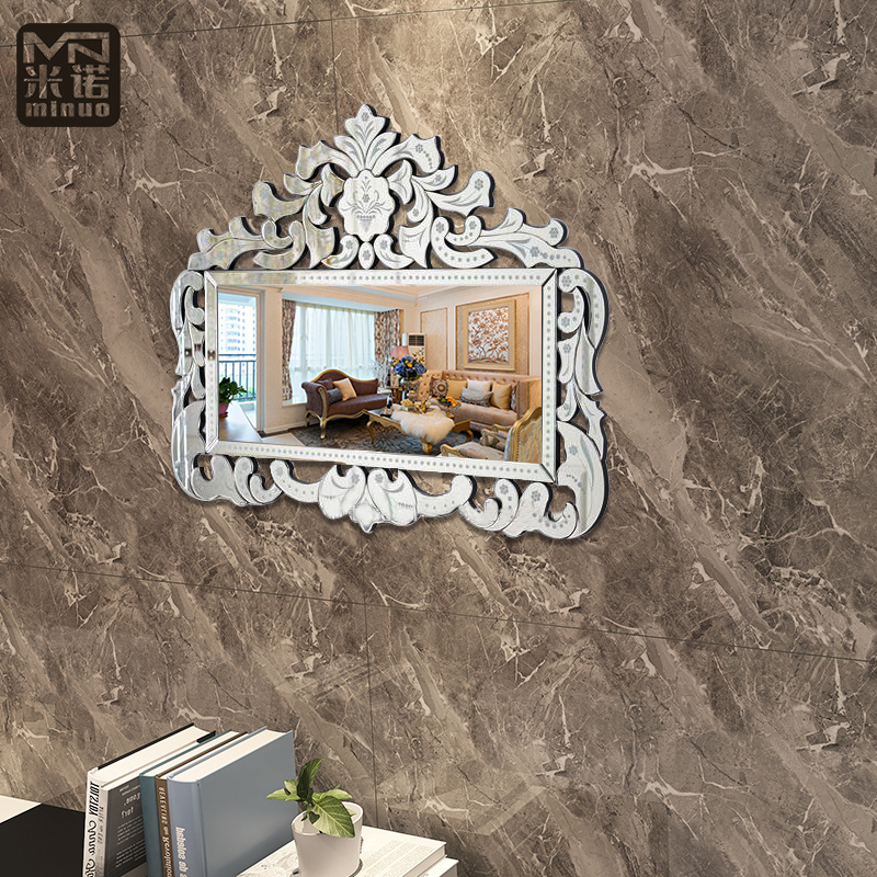 Factory Price Venetian Glass Wall Mirror Accent Decor Mirror For Home Hotel Furniture