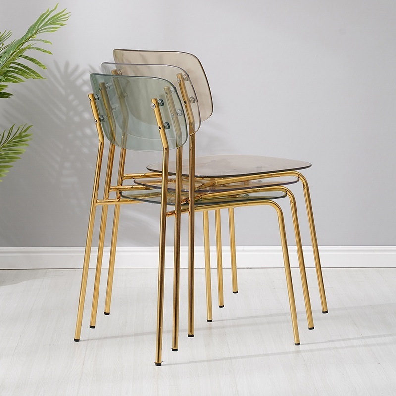 Hot Selling Luxury Transparent Wedding Chair Acrylic Stacked Dining Chair For Hotel Restaurant Wedding Rental