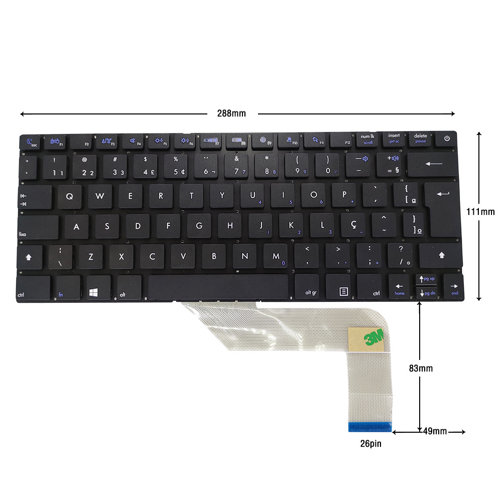 Brazil BR Laptop Keyboard For CCE Ultra Thin S23 S43 S345 64110018401 V1383AIAR 130515 V1383AIES V1383AIER Without Frame