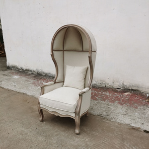 Vintage Oak Half Dome Chair Leisure Birdcage Chair For Living Room