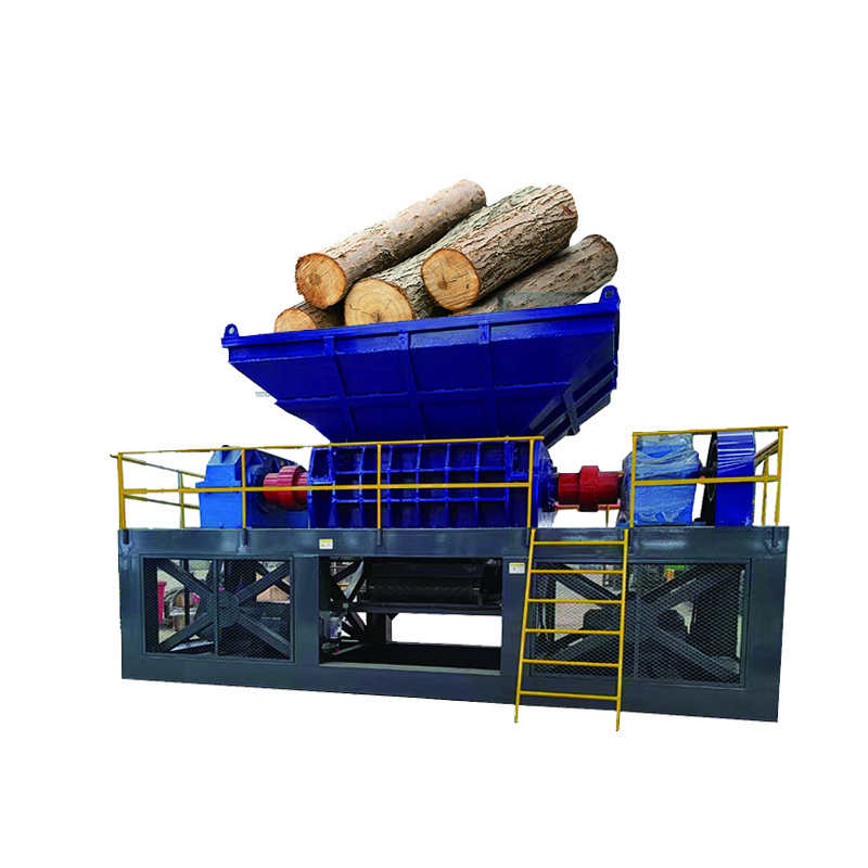 Automatic Scrap Metal Machine Bottle Recycle Waste OTR Tire Wood Cardboard Car Tyre Plastic Double Shaft Shredder and Crushers