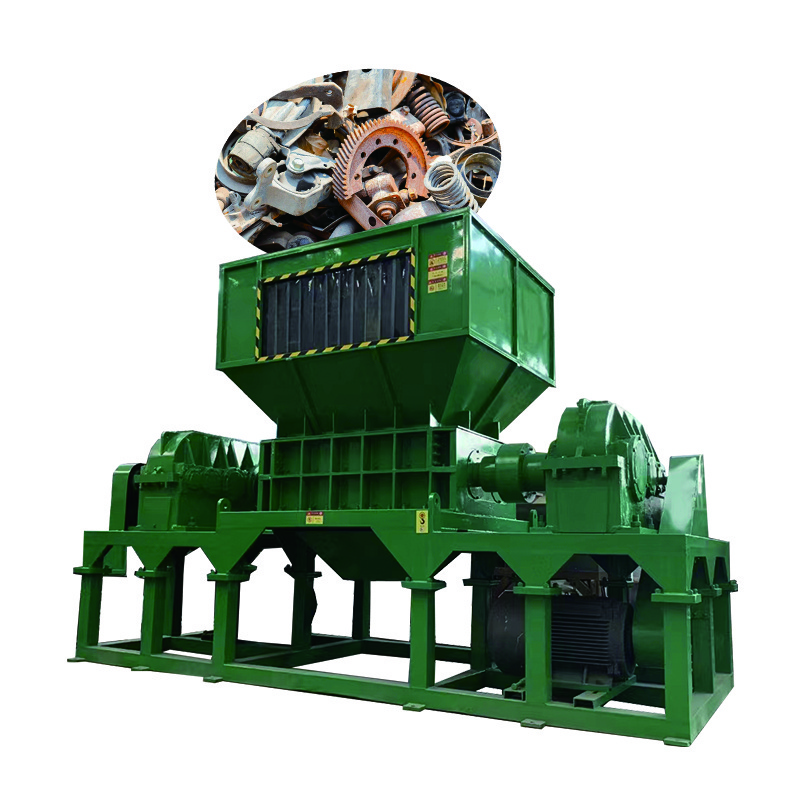 Automatic Scrap Metal Machine Bottle Recycle Waste OTR Tire Wood Cardboard Car Tyre Plastic Double Shaft Shredder and Crushers