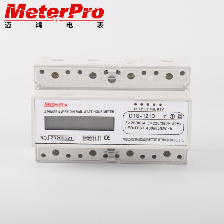 100 Amp kwh electrical meter digital 3 phase