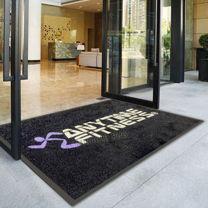 Color Welcome Mat Front Door Mat Non-Slip Rubber Outdoor Doormat Blank Black Commercial Logo Floor Entrance Mat