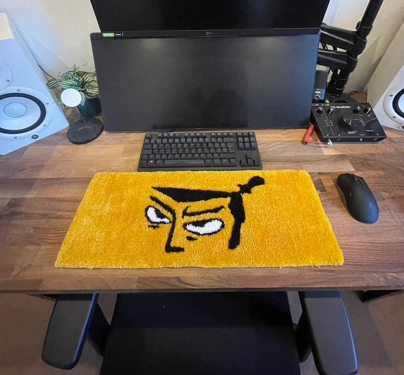 Classic Keyboard Rug Graphic Tuft Anime Carpet Mat Hype Beast Rugs Custom Desktop Rug