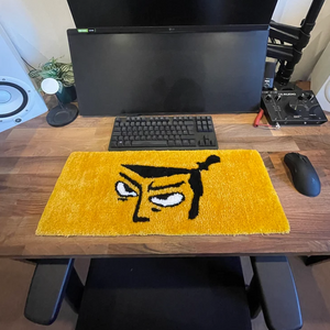 Classic Keyboard Rug Graphic Tuft Anime Carpet Mat Hype Beast Rugs Custom Desktop Rug