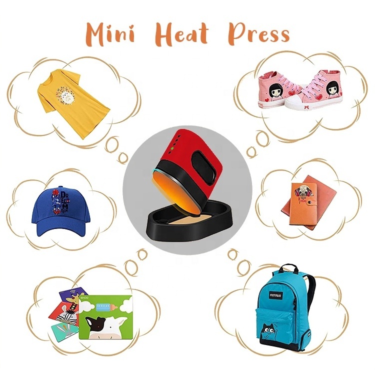 Hand Held Sublimation Mini Heat Easy Press Machine Small Portable Custom Heat Press Machine for Heating Transfer