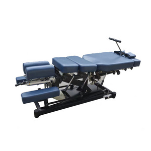 Electrical lumbar traction table 3D swing chiropractic bed