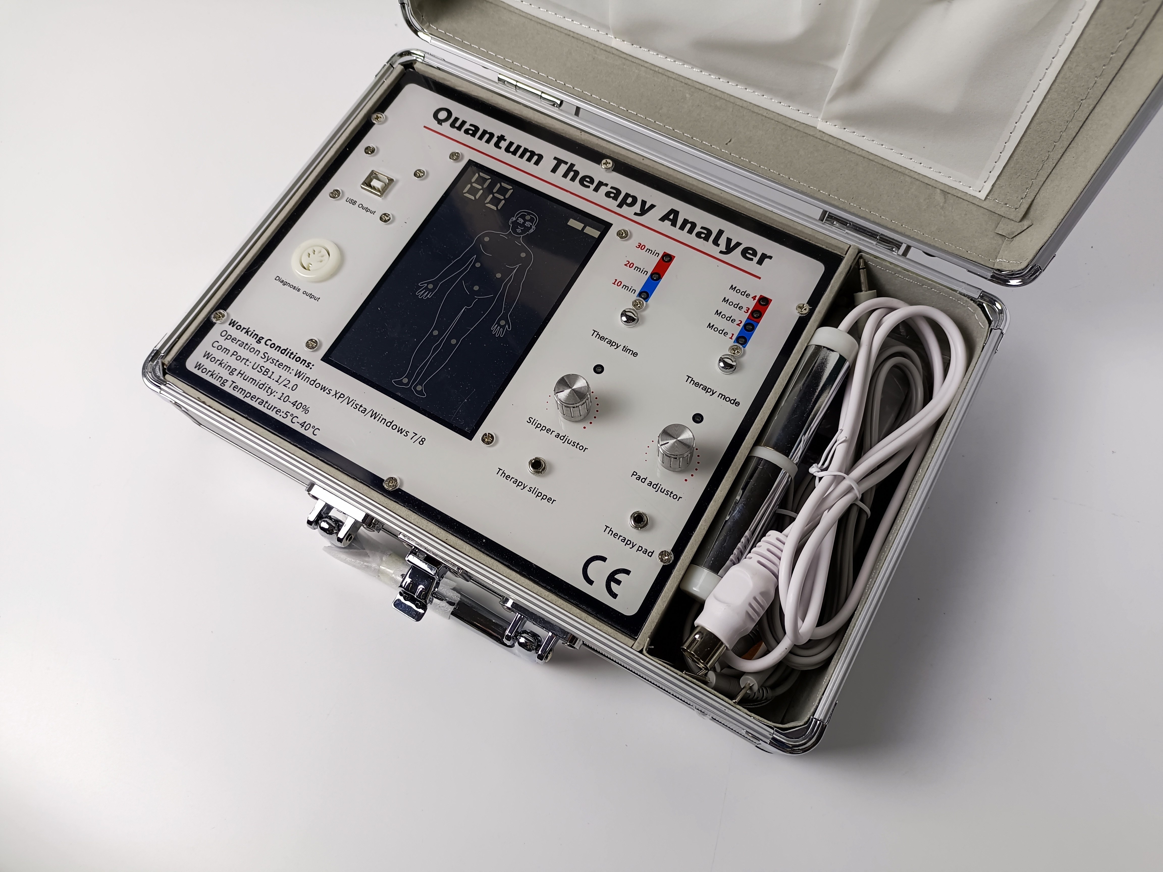 Quantum detector electrotherapy quantum resonance magnetic analyzer