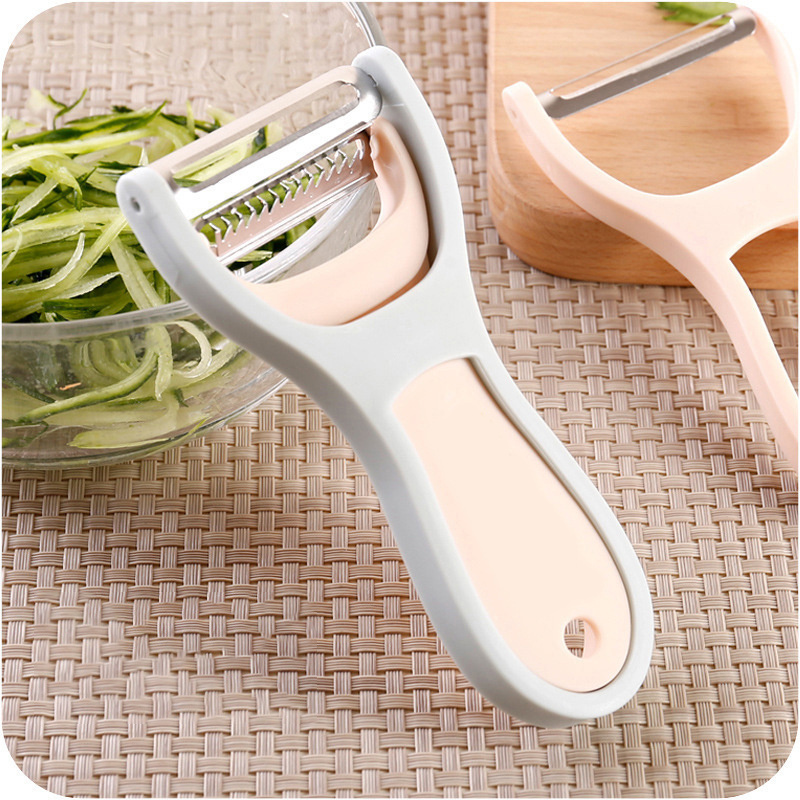 Dual Purpose Peeler Stainless Steel 2 In 1 Peeler Shredder Kitchen Small Fruit Vegetable Carving Tools Wholesale Logo