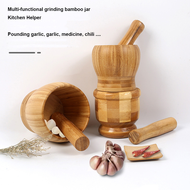 Mortar Pestle Hand Grinder Chopper for Garlic Press Coffee Grinder Herb Spice Masher Ginger Crusher Spice Grinding