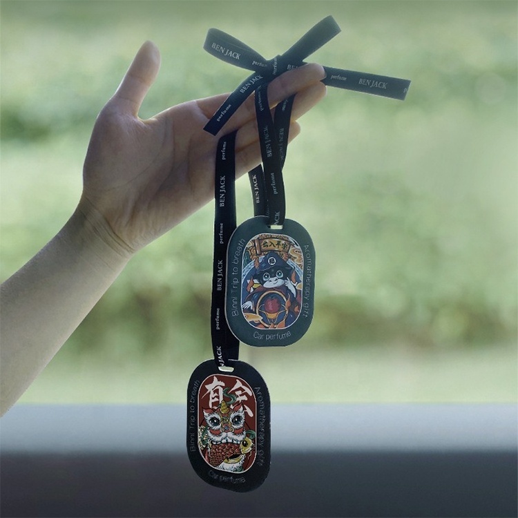 car fragrance pendant Black Cotton Car Air Freshener Perfume Diffuser Air Freshener Car Perfume