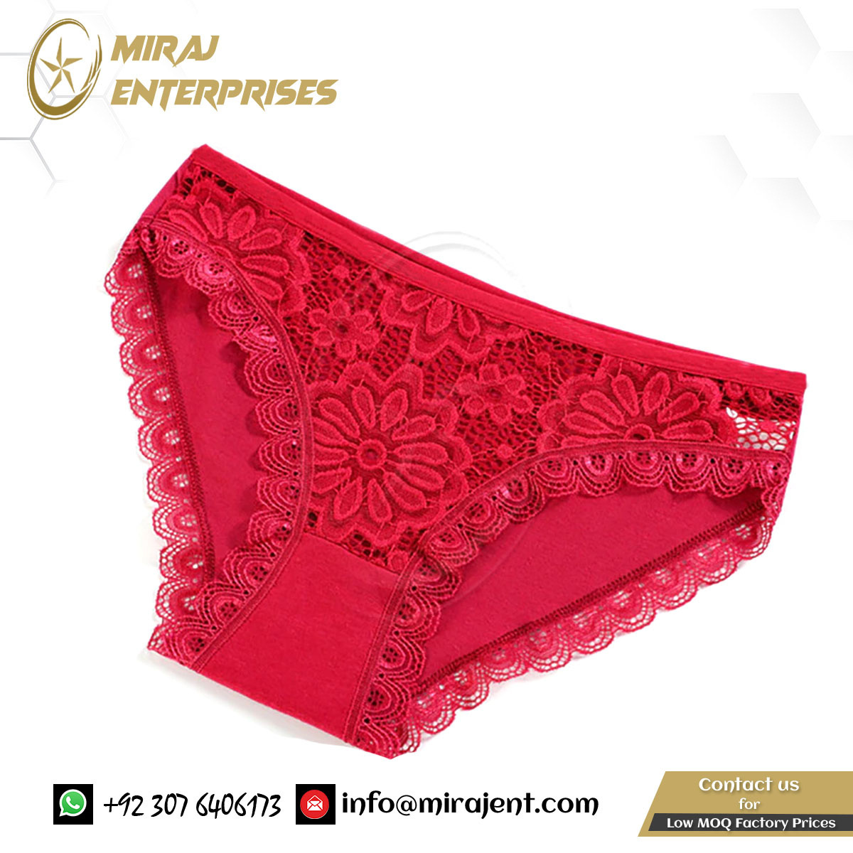 Female Comfortable and Breathable Underwear Women's Cotton Panties Sexy Lace Briefs Solid Color Underpants Girl Undies