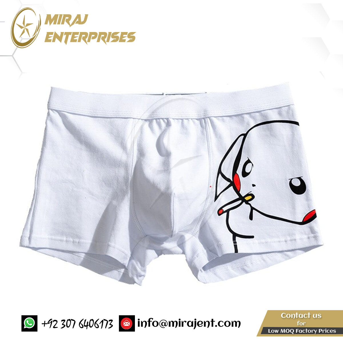 Funny Cartoon Boxers For Boys Breathable Male Panties Briefs Shorts Men Underpants Boxer Cotton Gays Underwear Sexy Lingerie Man