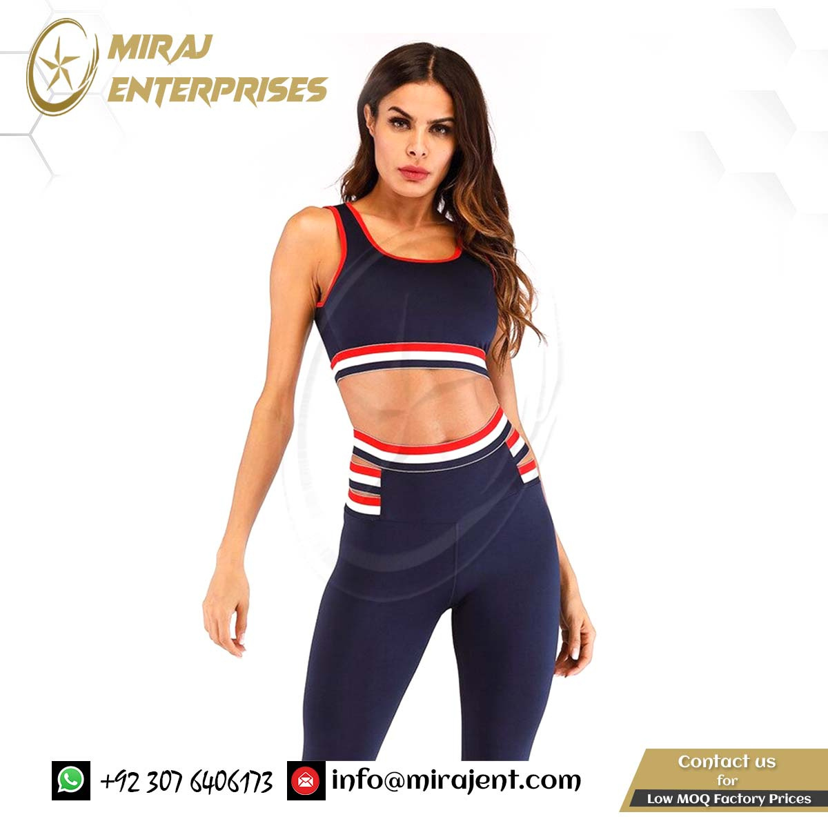 Sexy White Red Striped Ensemble Gym Wear Running Clothes Female Yoga Set Women Sportswear Sport Suit Fitness Workout Tracksuit