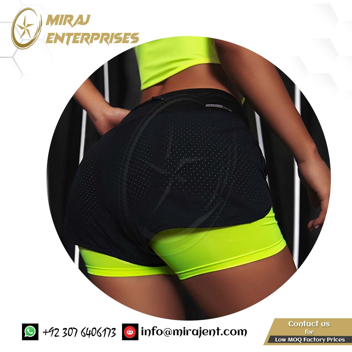 Summer Casual Female Running Skinny Yoga Shorts Leggings Wholesale Supplier Shorts Women Two Piece Gym Fitness Short Pants