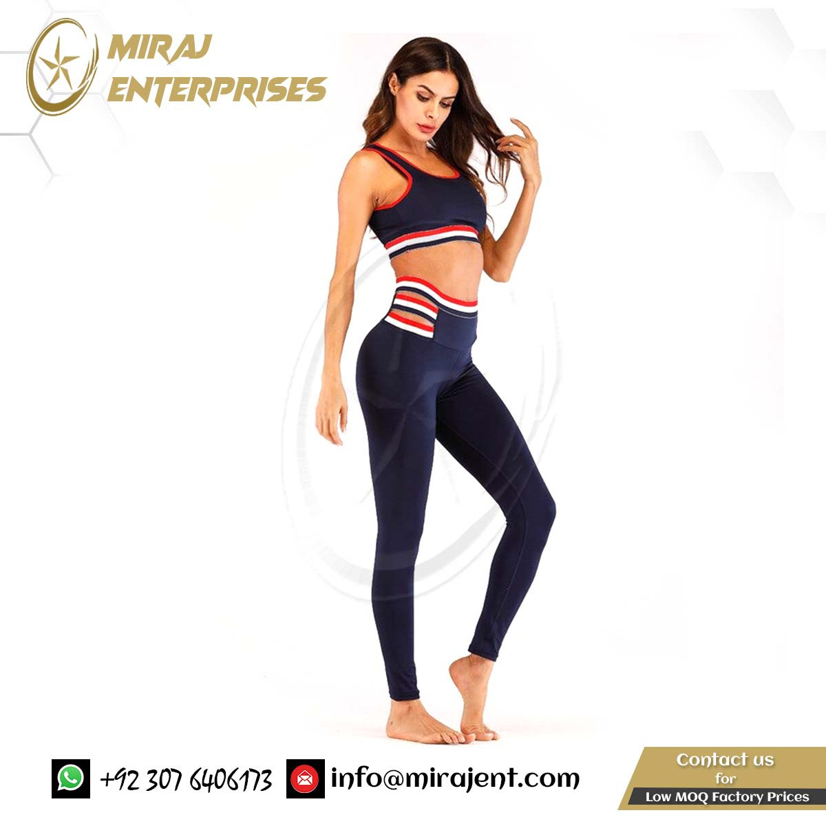 Sexy White Red Striped Ensemble Gym Wear Running Clothes Female Yoga Set Women Sportswear Sport Suit Fitness Workout Tracksuit