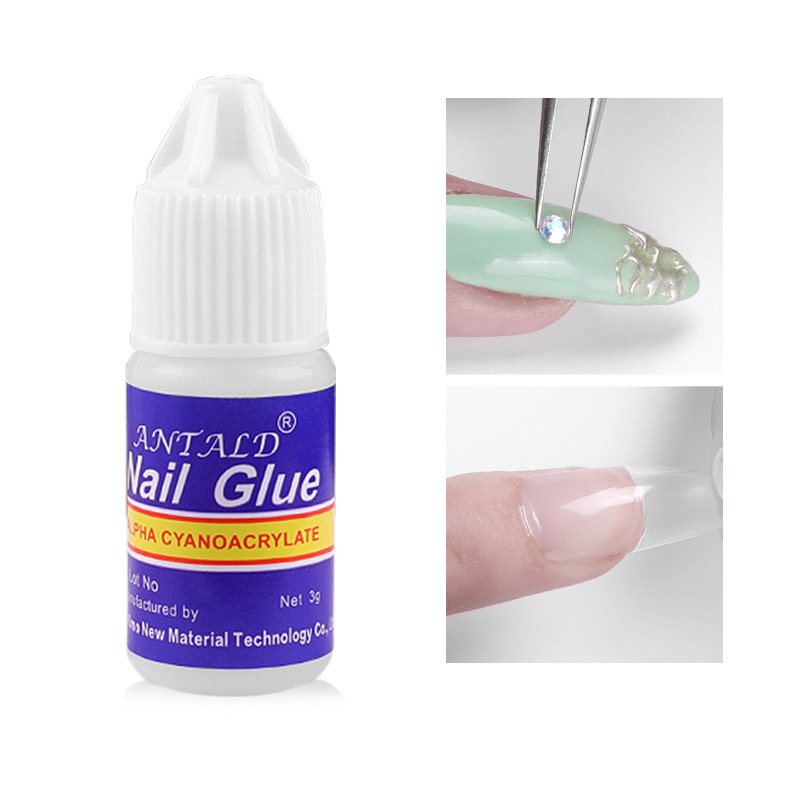 Wholesale OEM Bottle Non Toxic Packaging Fast Quick Dry Cheap 3g Mini Nail Glue for Nail False Art Press On Tips