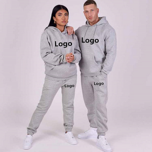 Custom Logo Women Men Track Suit Set High Quality Cotton Unisex Couple Sweatsuit Tracksuit Jogging Suit Set