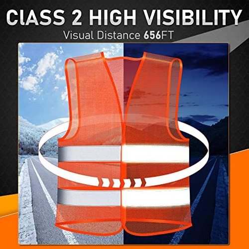 Private Label Good Quality Safety Vest Reflective Safety Vest Hi Vis Mesh Vest Adjustable Size for Men Women Outdoor Works