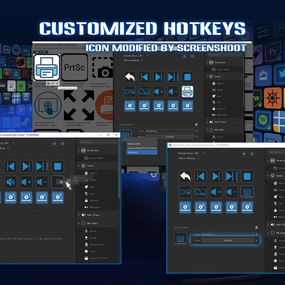 Accept OEM/ODM orders Stream Deck Keypad with 15 Customizable LCD Keys