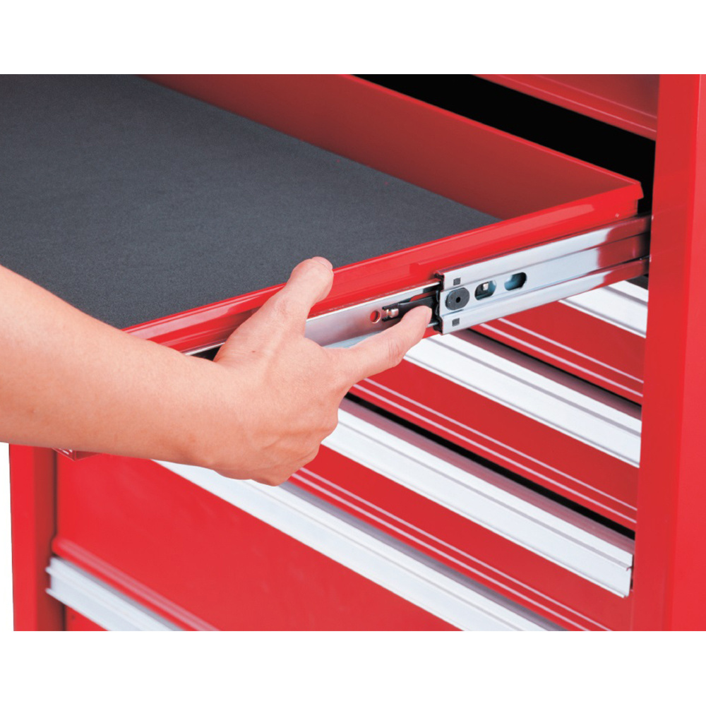 7 Drawer Garage Tools Storage Stainless Steel Rolling Metal Tool Box Chest